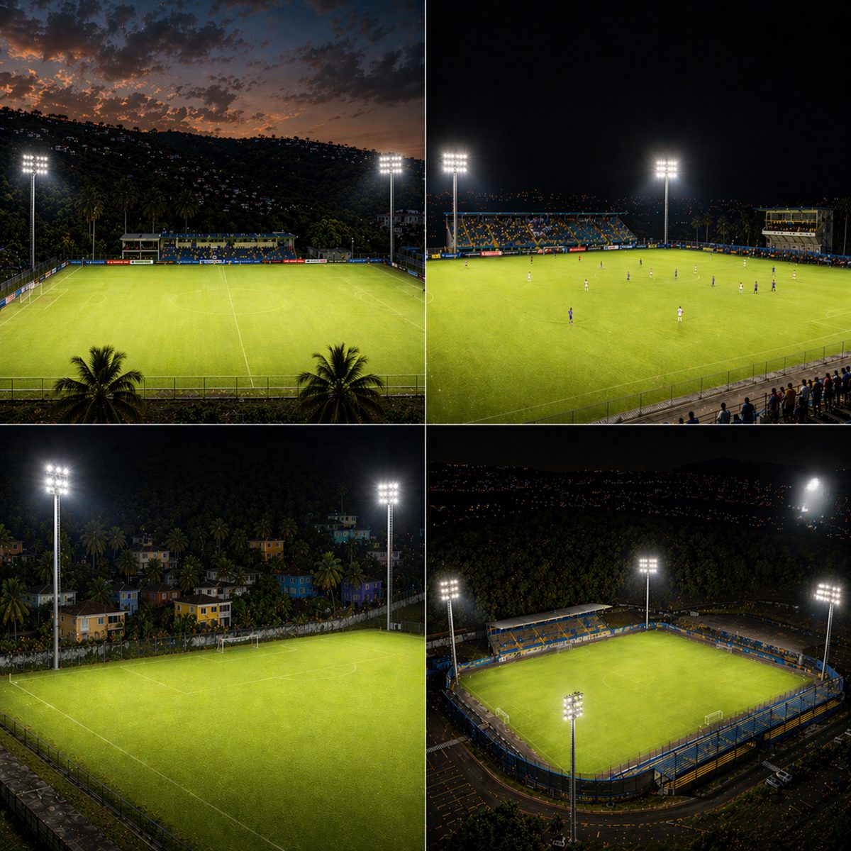 8 stadiums Saint Lucia